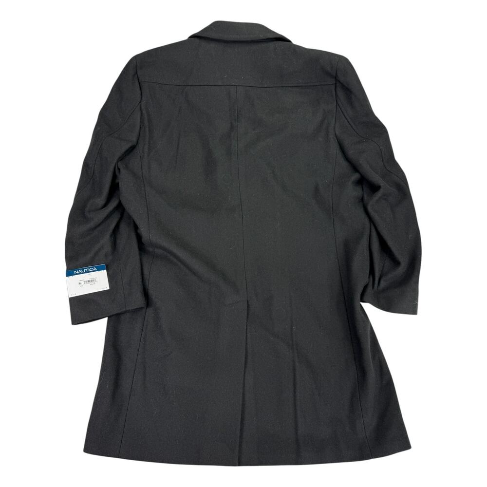 Nautica Mens Classic Fit Double-Breasted Wool Overcoat Black 42R - Picture 5 of 6